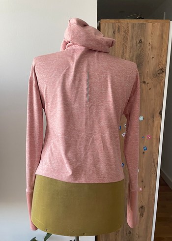 Nike Pembe Fermuarlı Spor Kadın sweatshirt
