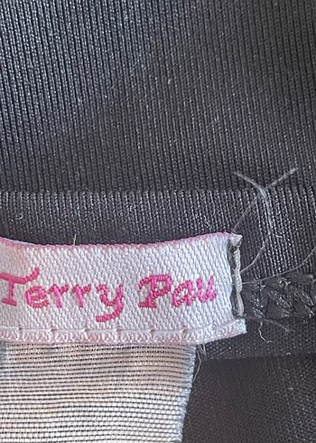 s Beden Siyah V Yaka İnce Kadın Bluz terry pau marka