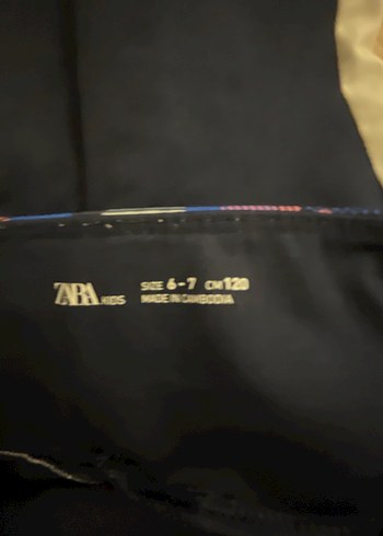 Zara Renkli Baskılı Uzun çocuk Tayt