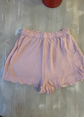 Pembe Fırfırlı Mini Şort