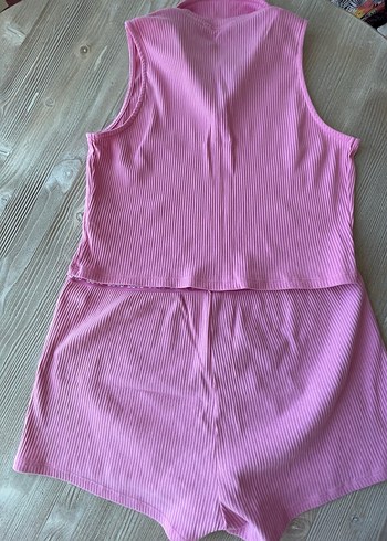 xxl Beden Pembe Mini Pijama Takımı