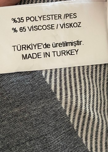 BSL FASHION Siyah beyaz Desenli Uzun
