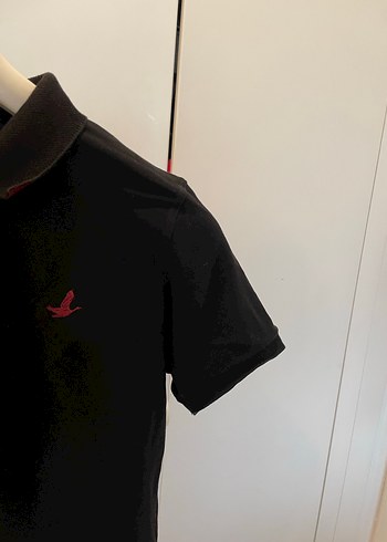 Düğmeli Siyah Erkek Polo Tişört - Görsel 5