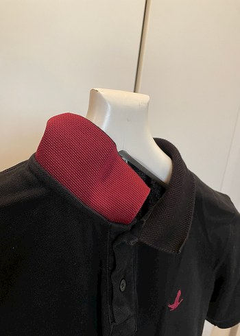 Düğmeli Siyah Erkek Polo Tişört - Görsel 3