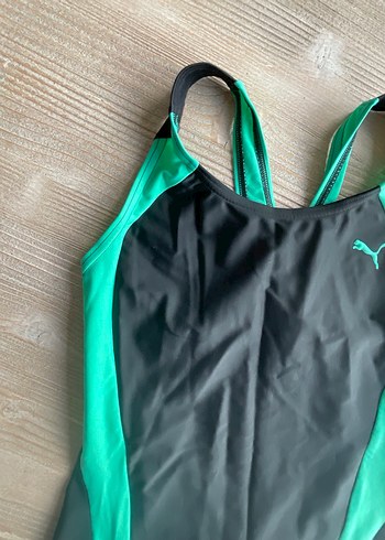 Puma Kadın Siyah Yeşil Spor Mayo - Görsel 4