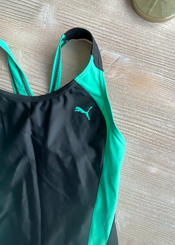 Puma Kadın Siyah Yeşil Spor Mayo - Görsel 3