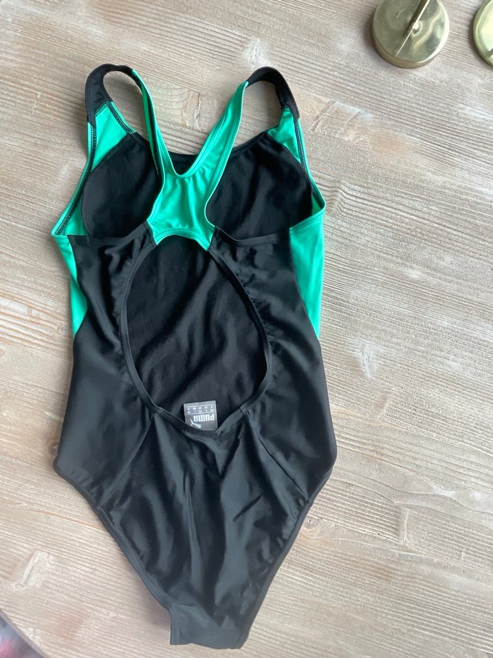 Puma Kadın Siyah Yeşil Spor Mayo - Görsel 2