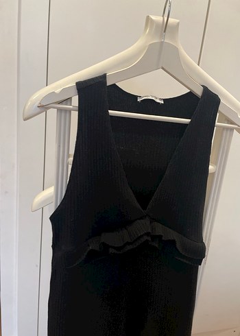 Siyah Pilili Kadın Tulum - Görsel 3