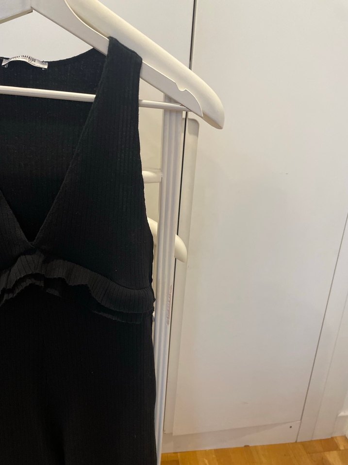 Siyah Pilili Kadın Tulum - Görsel 4