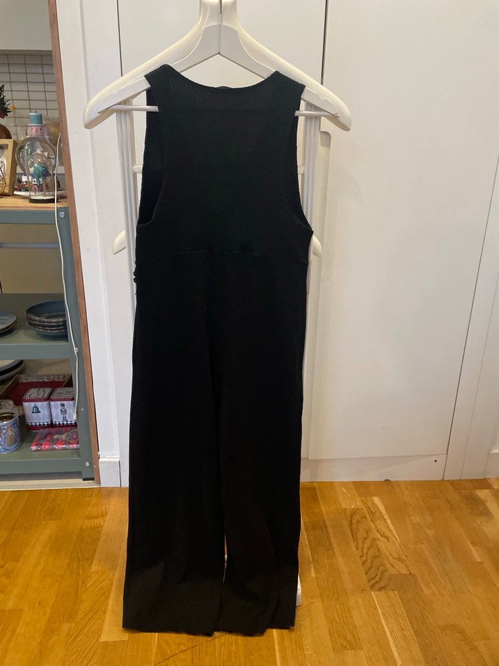 Siyah Pilili Kadın Tulum - Görsel 2