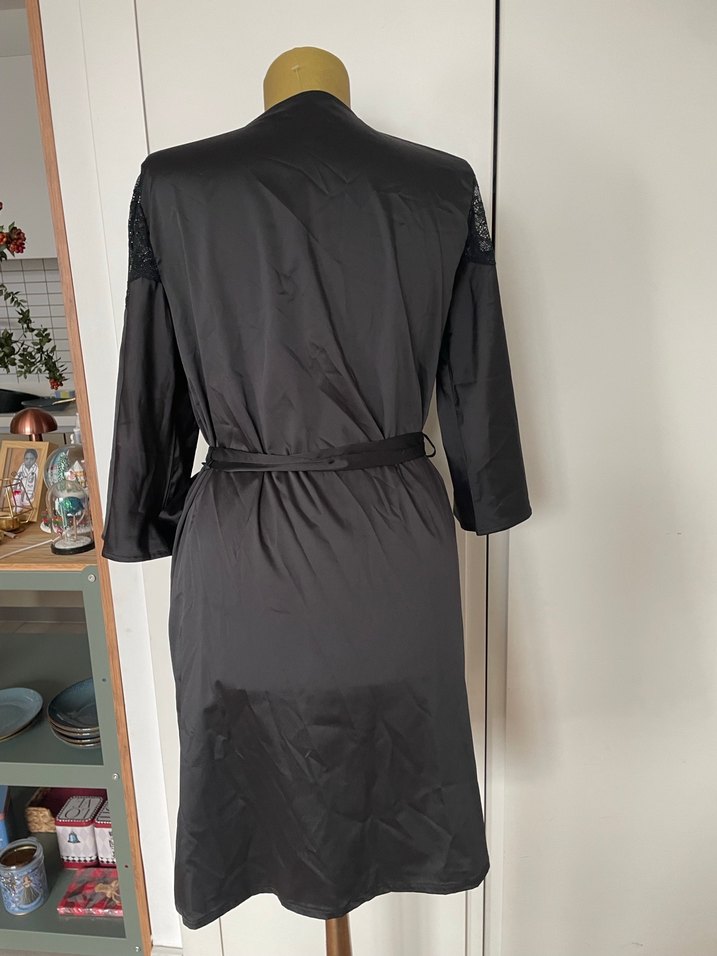 Siyah Midi  Kadın sabahlık - Görsel 2