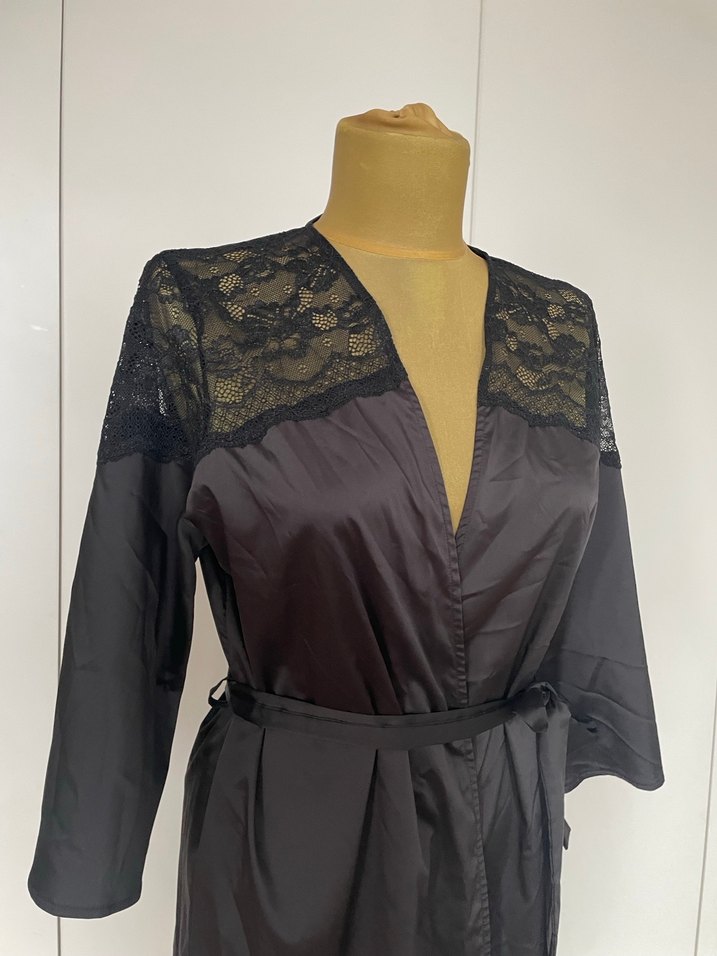 Siyah Midi  Kadın sabahlık - Görsel 4