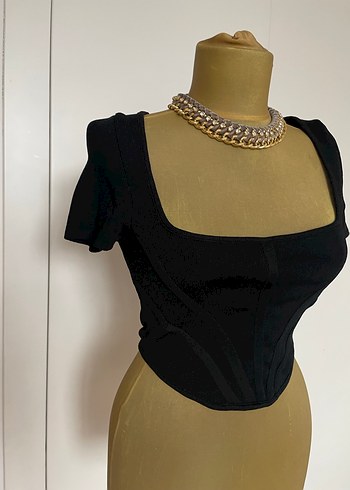 Siyah Mini Bustiyer - Görsel 4