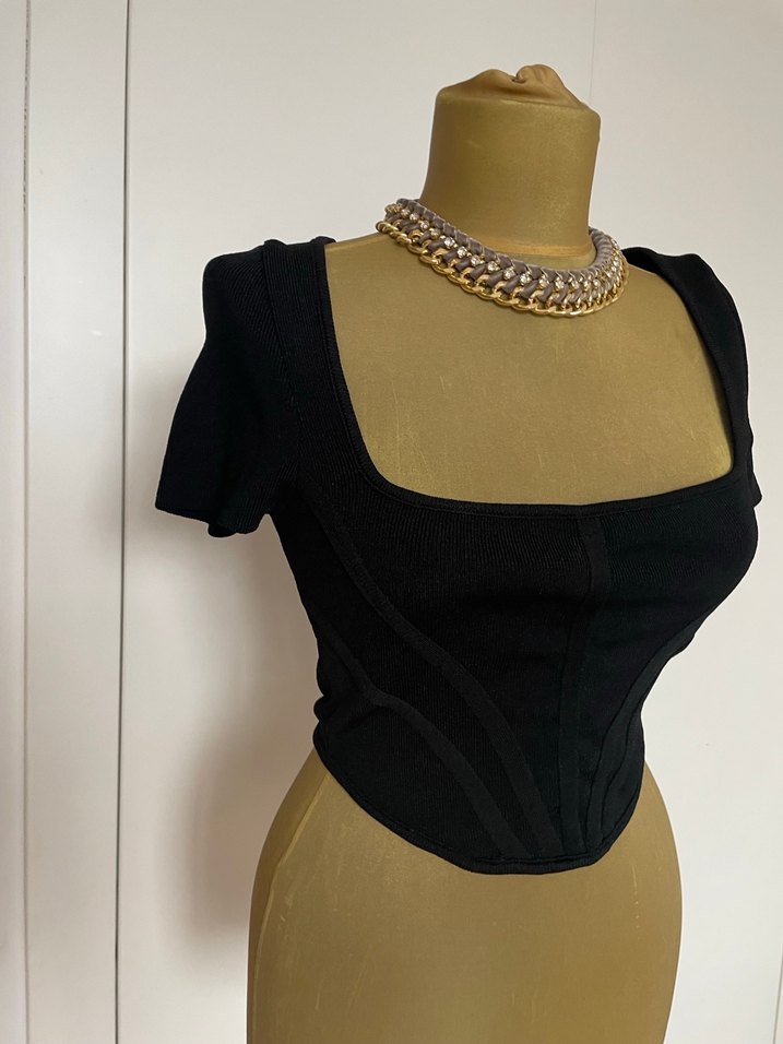 Siyah Mini Bustiyer - Görsel 4