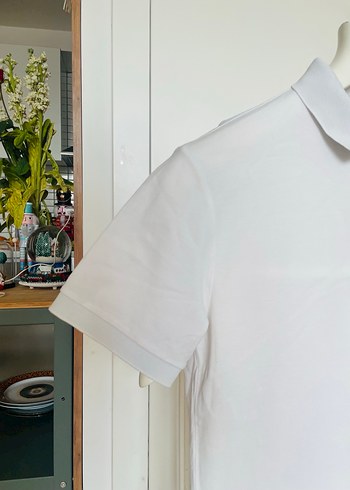 Erkek Beyaz Kısa Kollu Polo Tişört - Görsel 4