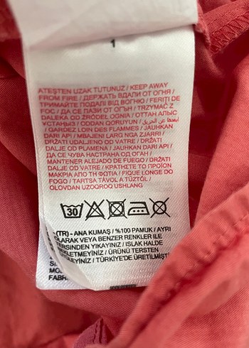 LC Waikiki Düğmeli Pembe Kız Çocuk Elbise