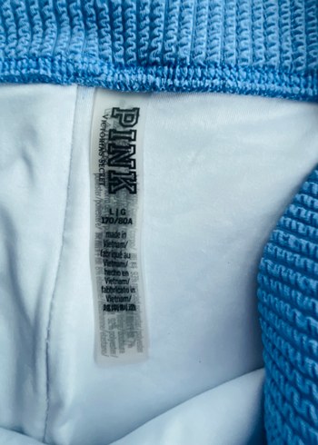 Victoria s Secret Mavi Pileli Mini Bikini Altı