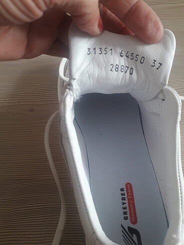 37 Beden beyaz Renk Greyder hakiki deri spor ayakkabı