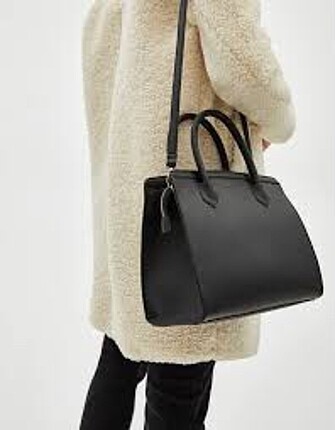 Bershka tote çanta omuz askılı