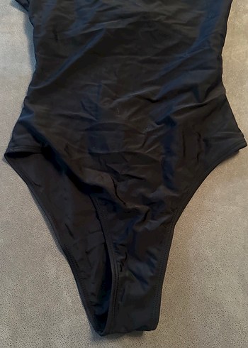 Siyah Strappy Kadın Mayo - Görsel 3