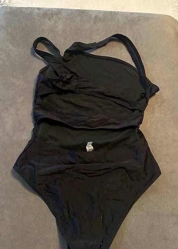 Siyah Strappy Kadın Mayo - Görsel 4