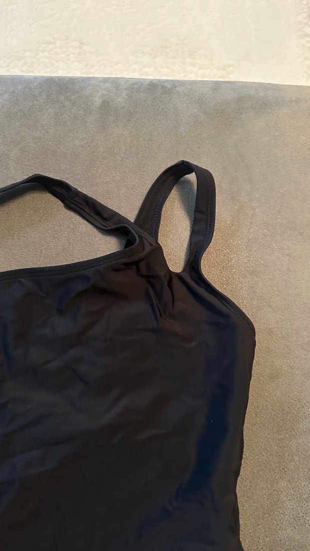 Siyah Strappy Kadın Mayo - Görsel 2