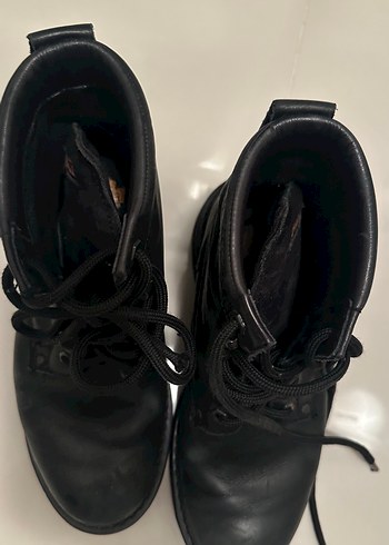 Siyah Deri Bağcıklı Erkek Bot - Görsel 2