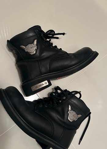 Siyah Deri Bağcıklı Erkek Bot - Görsel 8