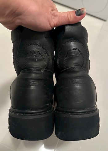 Siyah Deri Bağcıklı Erkek Bot - Görsel 9