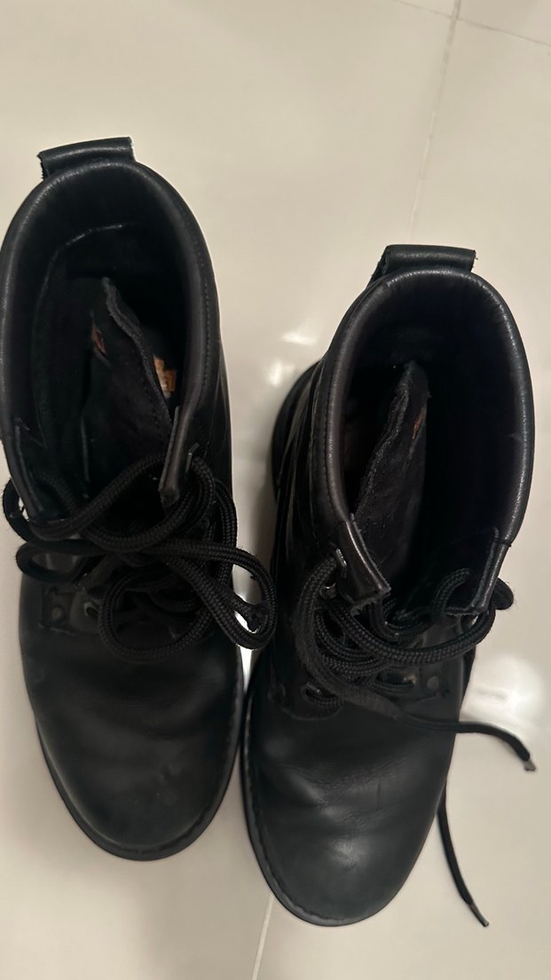Siyah Deri Bağcıklı Erkek Bot - Görsel 2
