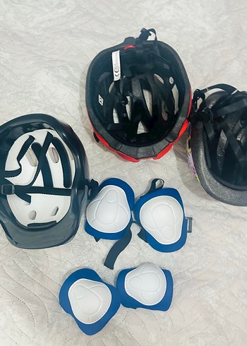 Renkli Desenli Erkek Çocuk Kask ve Koruyucu Seti - Görsel 3