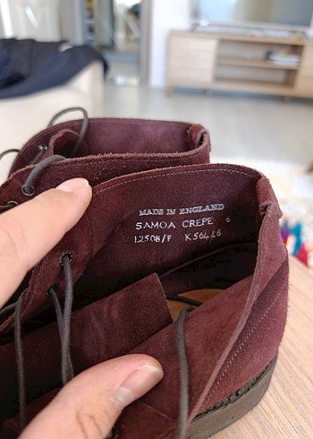 40 Beden Bordo Süet Erkek Botları