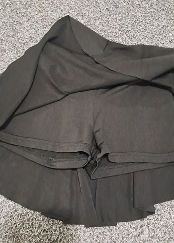 Siyah Robalı Kadın Mini Etek - Görsel 2