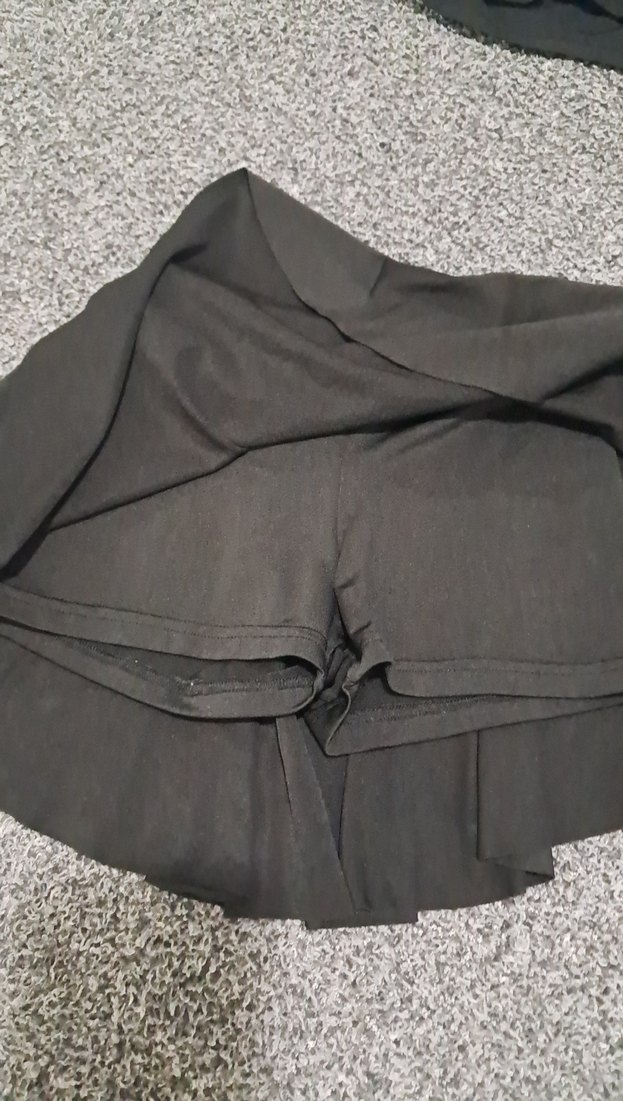 Siyah Robalı Kadın Mini Etek - Görsel 2