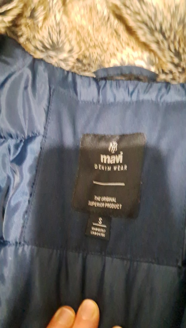 Kürk Detaylı Lacivert Midi Erkek Mont - Görsel 3