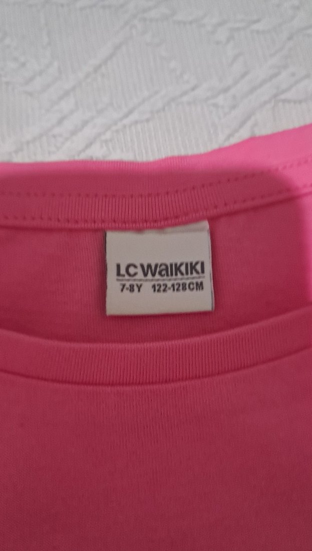 Pembe Baskılı Kız Tişörtü - Görsel 2