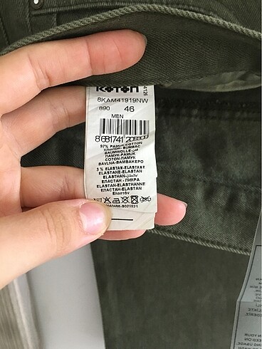 46 Beden Koton Erkek Jean