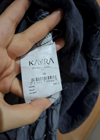 Gri Düğmeli Kadın Denim Ceket