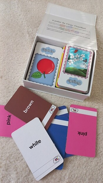  Beden Renk Edukids İngilizce oyun kartları 