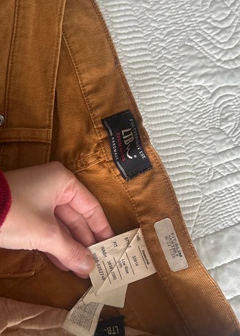 Düğmeli Kahverengi Kadın Süet Pantolon - Görsel 2