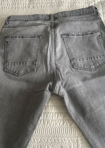 Gri Erkek Denim Pantolon Regular Fit - Görsel 3