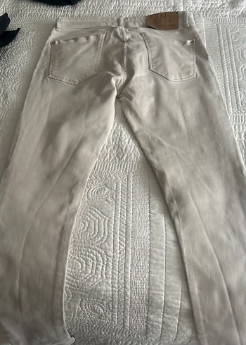 Gri Midi Kadın Keten Pantolon - Görsel 3