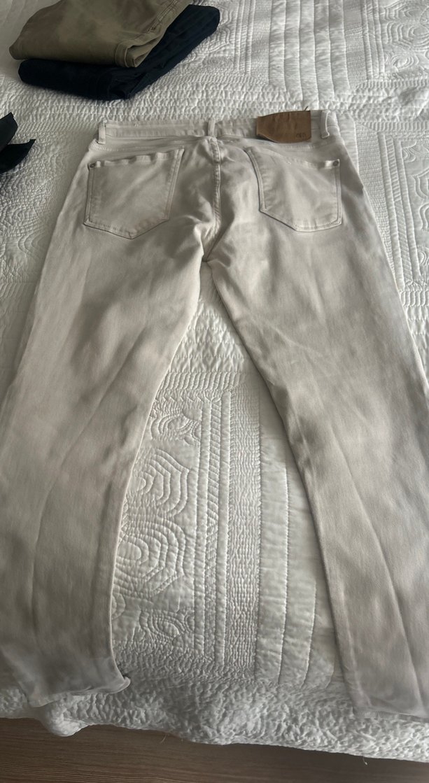 Gri Midi Kadın Keten Pantolon - Görsel 3