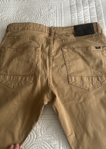 Bej Keten Erkek Pantolon - Görsel 3