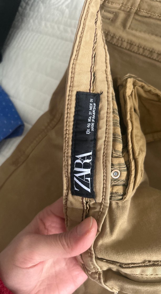 Bej Keten Erkek Pantolon - Görsel 2