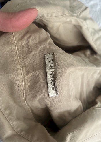 Bej Kısa Kollu Keten Erkek Gömlek - Görsel 3