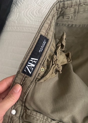 Bej Düğmeli Erkek Keten Pantolon - Görsel 2