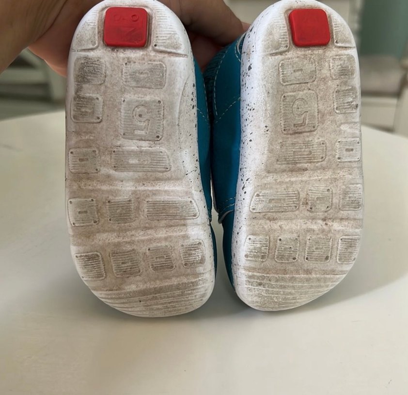 Erkek Bebek İlk Adım Ayakkabısı Turkuaz Cırtlı - Görsel 4