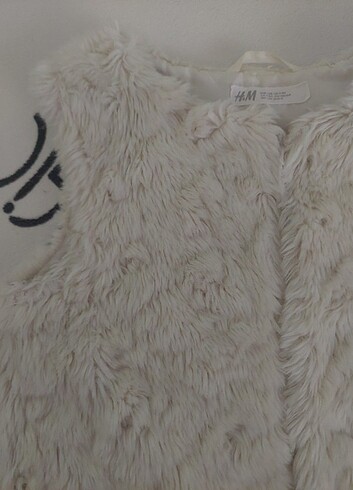 7 Yaş Beden ten rengi Renk H&M kiz çocuk pelus yelek