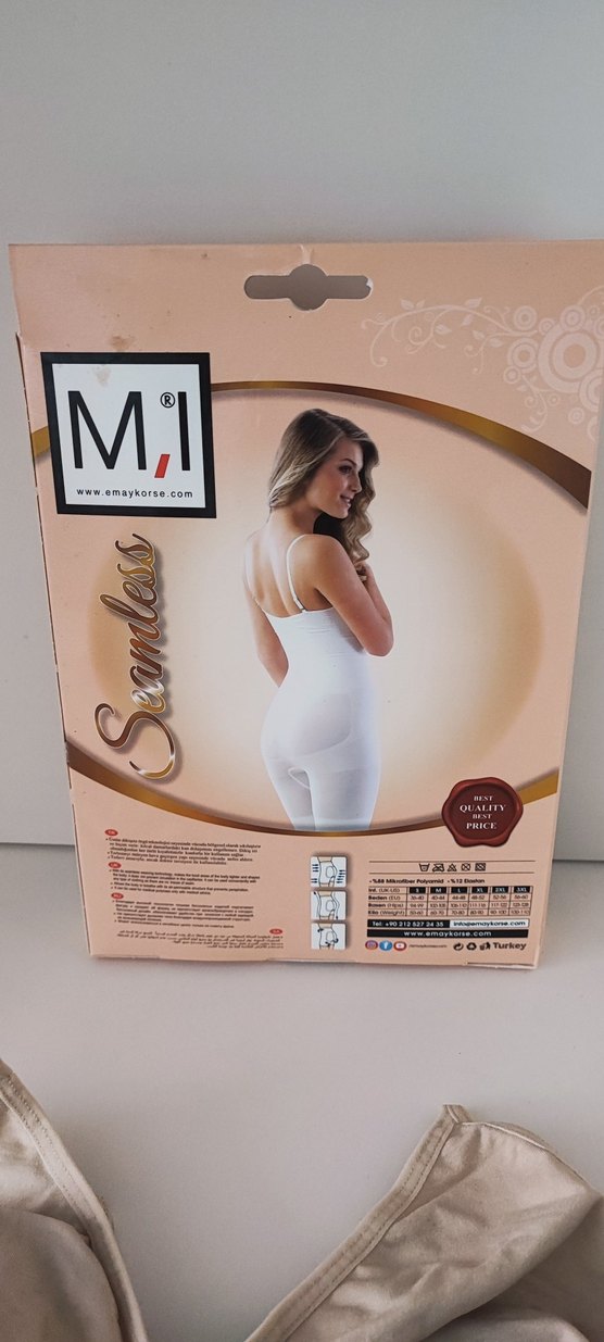 Bej Vücut Şekillendirici Göğüs Destekli Korse - Görsel 3